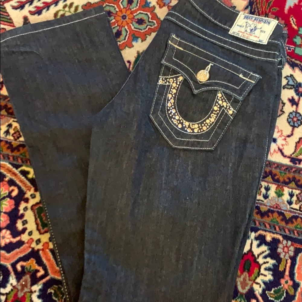 Rhinestone True religion jeans